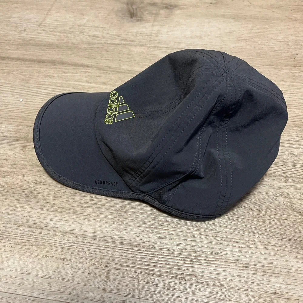 Adidas Aeroready Gray Mens Hat Lightweight Running Training Cap Gym‎